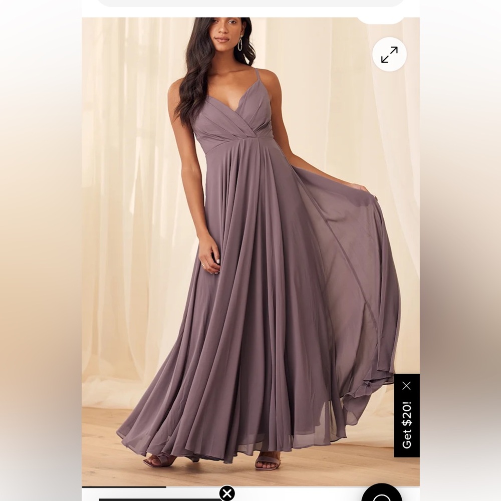 Lulu's Lavender Maxi Dress